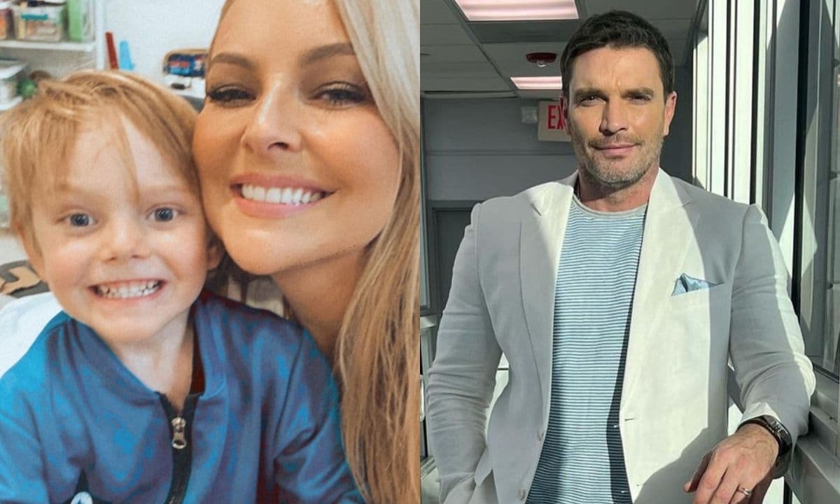 La actriz dejó ver lo grande que ya está Matías