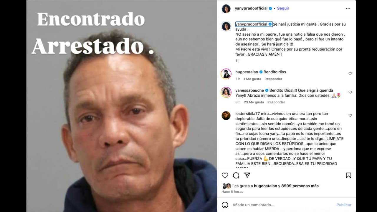 Yany Prado actualiza el estado de salud de su padre tras el ataque que sufrió