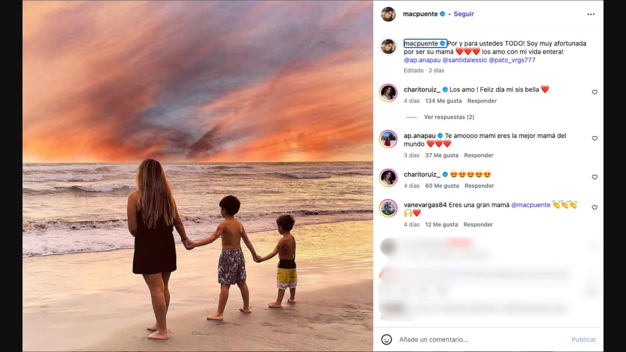 Marichelo dedica mensaje a sus hijos durante el Día de las Madres