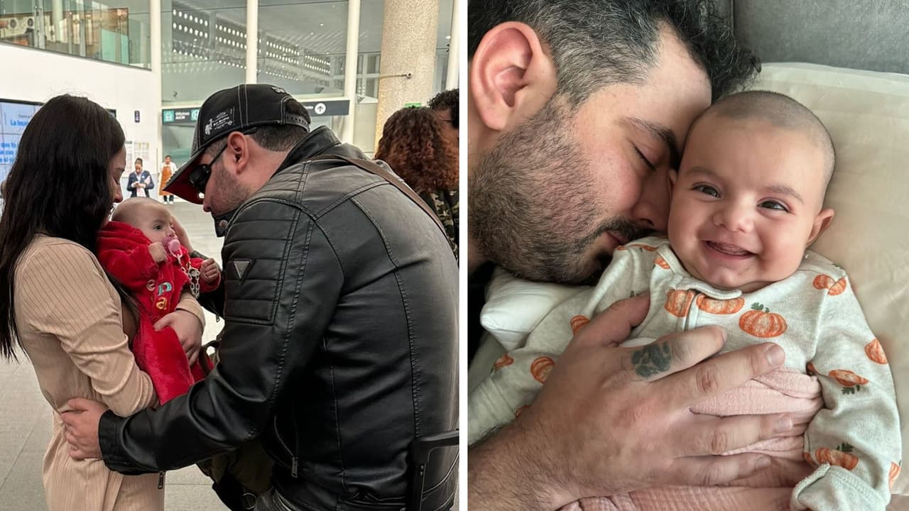 José Eduardo junto a su hija Tessa