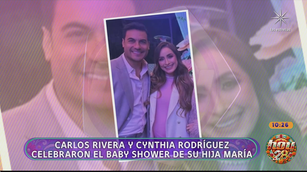 Carlos Rivera y Cynthia Rodríguez celebran el baby shower de su bebé; Hoy muestra imágenes