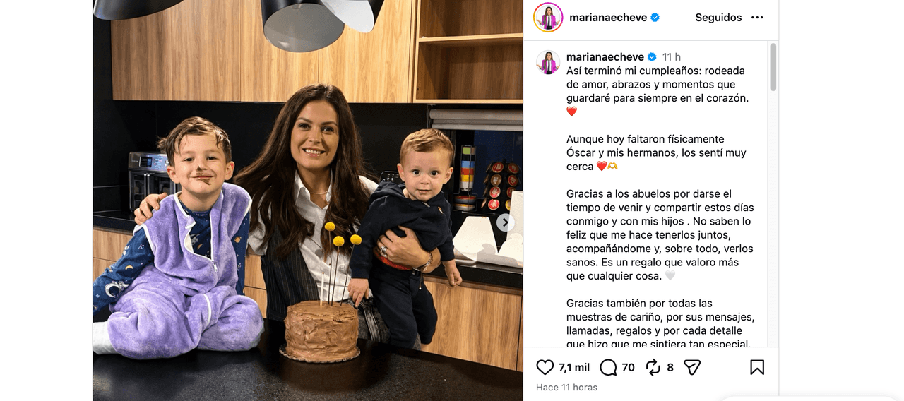 Mariana Echeverría celebra su cumpleaños sin su esposo y deja en shock con declaración: “Así terminó”