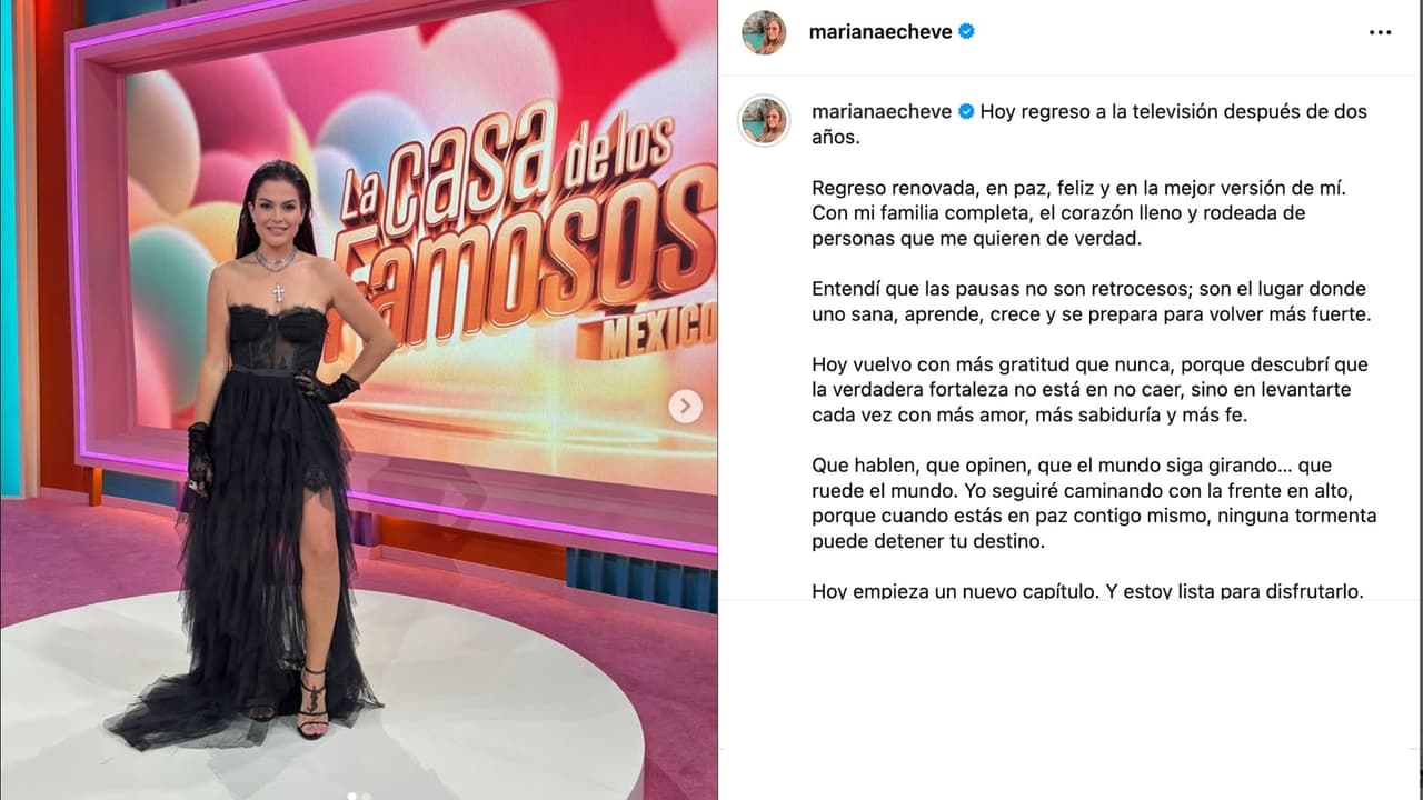 Mariana Echeverría regresa a La Casa de los Famosos México.