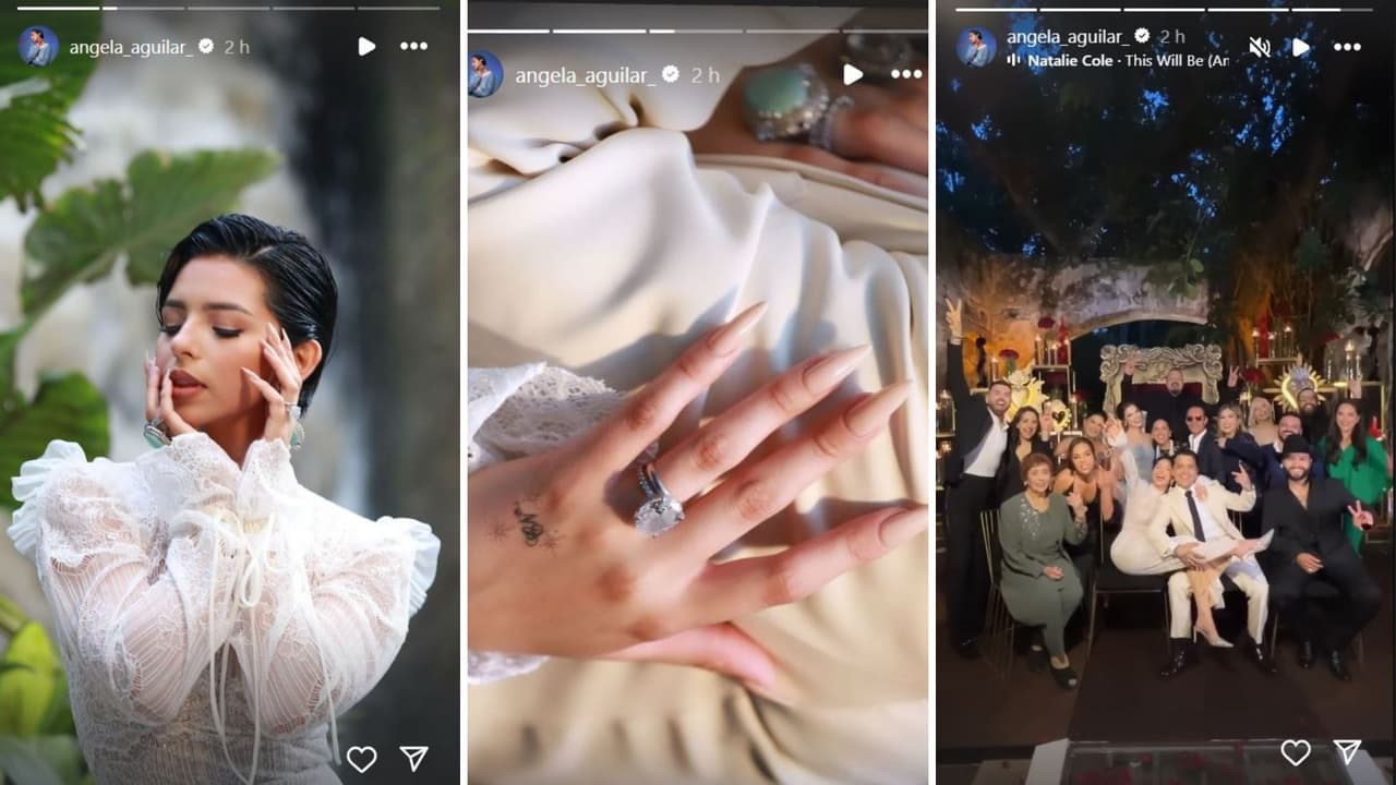 Nuevas fotos de la boda entre Nodal y Ángela Aguilar.