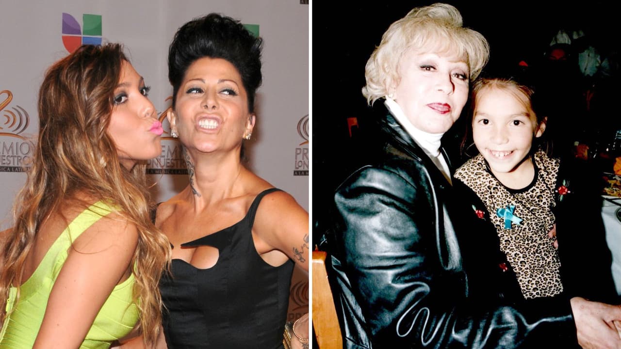 Frida Sofía con su mamá y abuela, Alejandra Guzmán y Silvia Pinal.