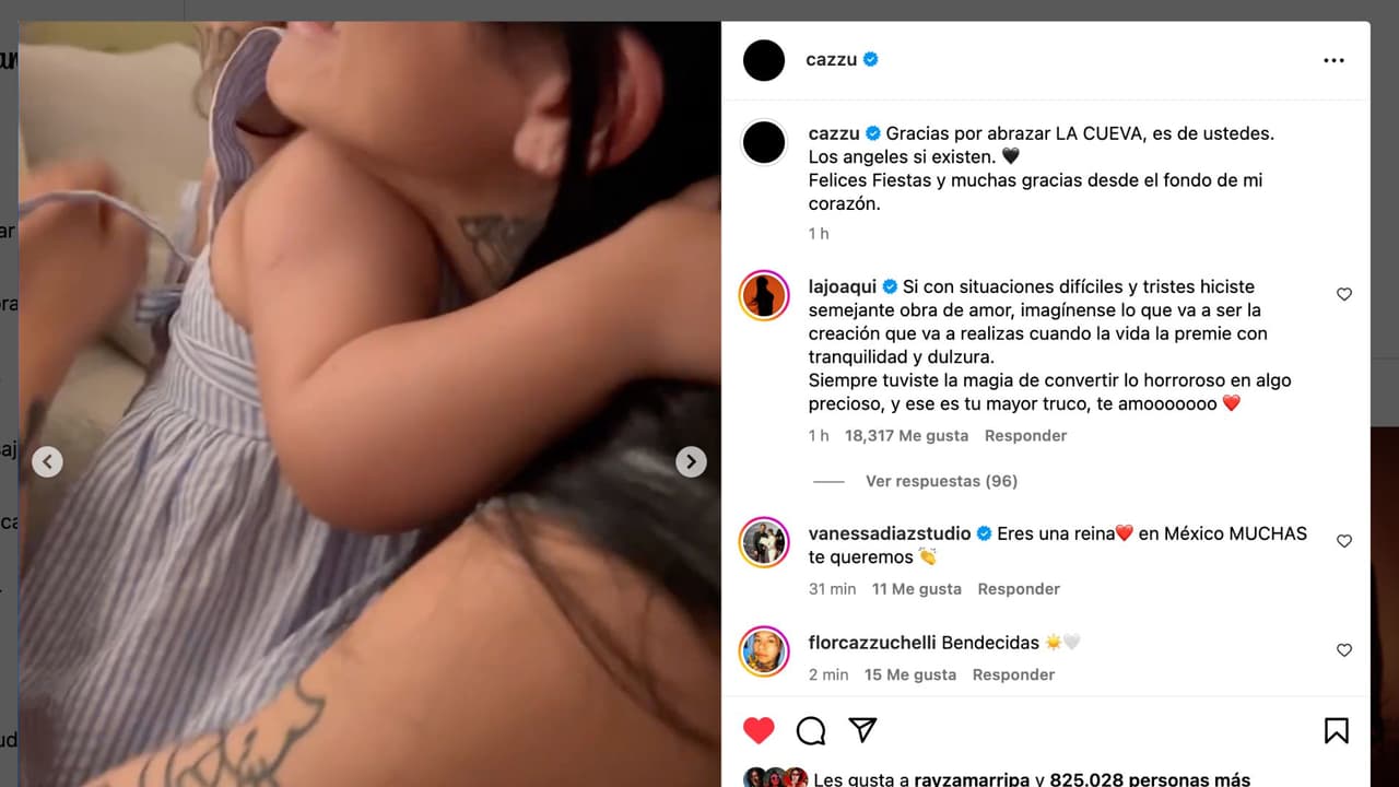 Cazzu muestra la reacción de su hija Inti al ver el video de su nueva canción, 'La Cueva'