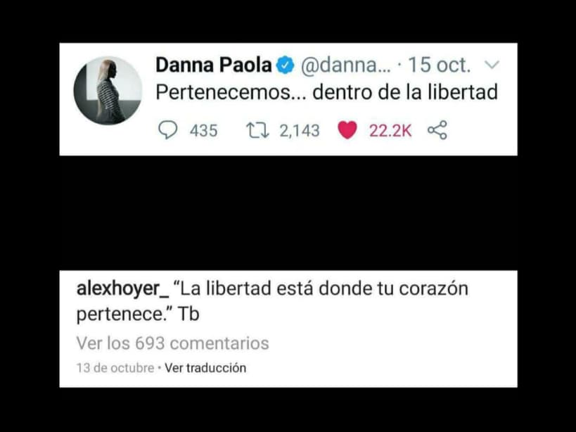 Estos son algunos de los mensajes que más han llamado la atención de sus seguidores.