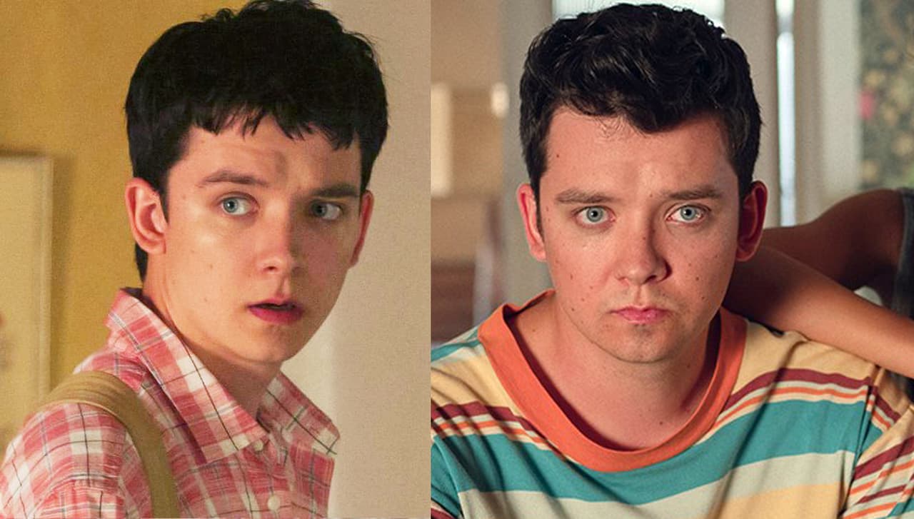 Asa Butterfield en Sex education antes y después