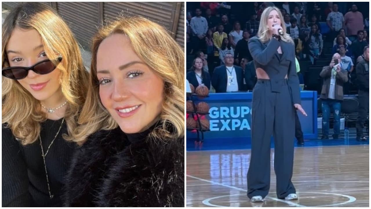 Andrea Legarreta sintió "angustia" porque su hija Mía cantó el Himno Nacional