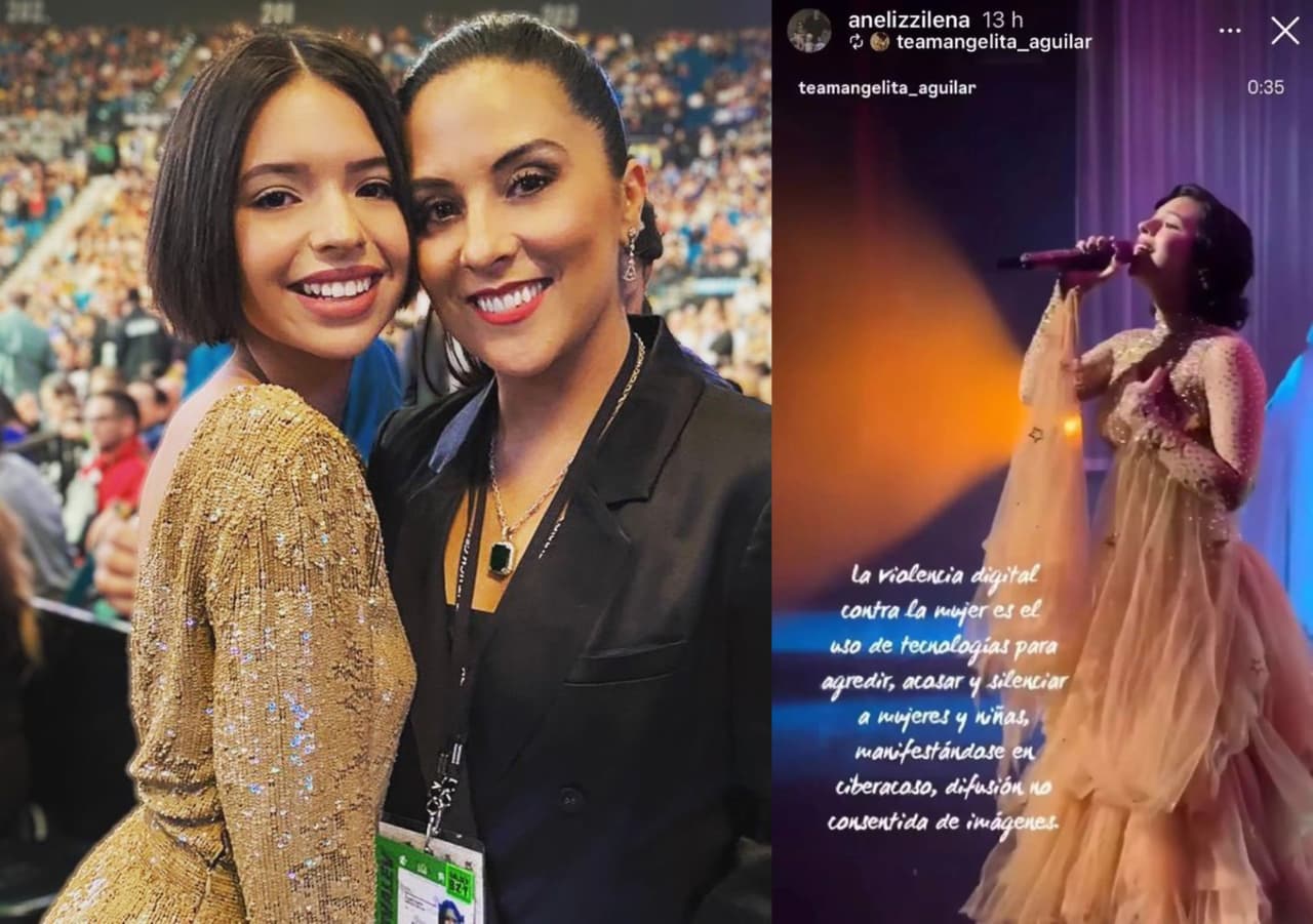 Ángela Aguilar y su mamá Aneliz Álvarez.