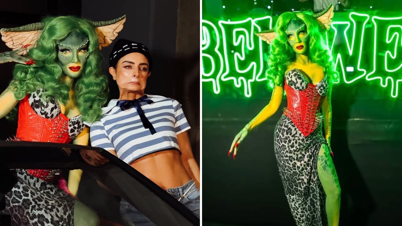 Aislinn Derbez se disfraza de personaje de su Eugenio Derbez en el Halloween de Belinda