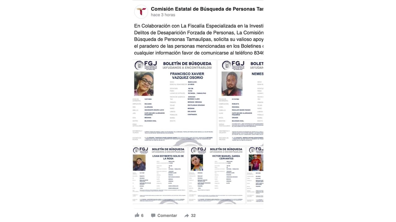 Reportan como desaparecidos a los integrantes del grupo Fugitivo.