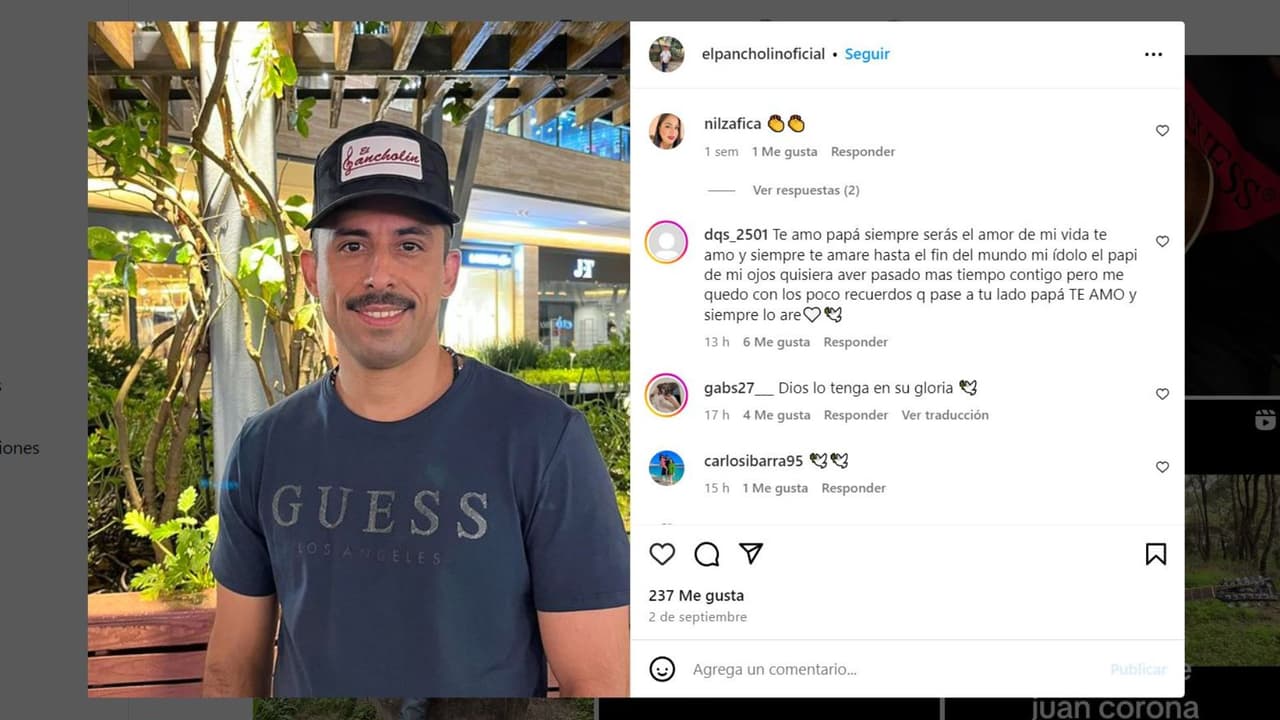 'Hija' de 'El Pancholín' lo despide con desgarrador mensaje.