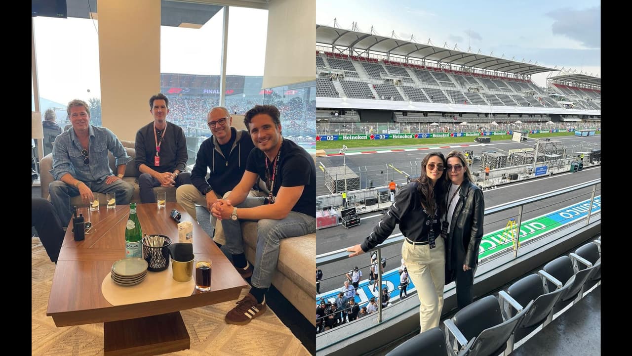 Renata Notni y Diego Boneta asistieron al Gran Premio de México