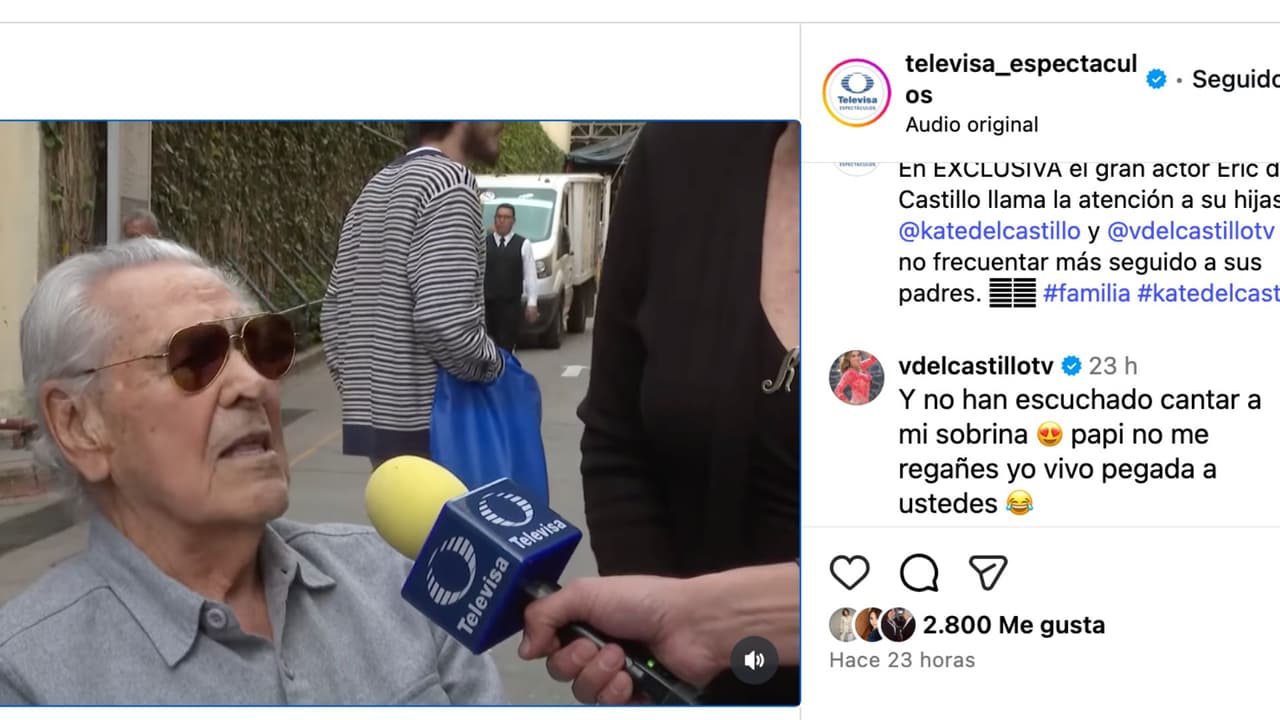 Eric del Castillo lanza regaño a sus hijas, Kate y Verónica del Castillo.