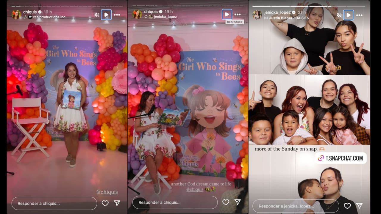 Chiquis recibe el apoyo de sus hermanas Jenicka Lopez y Jacqie Rivera en el lanzamiento de su libro infantil