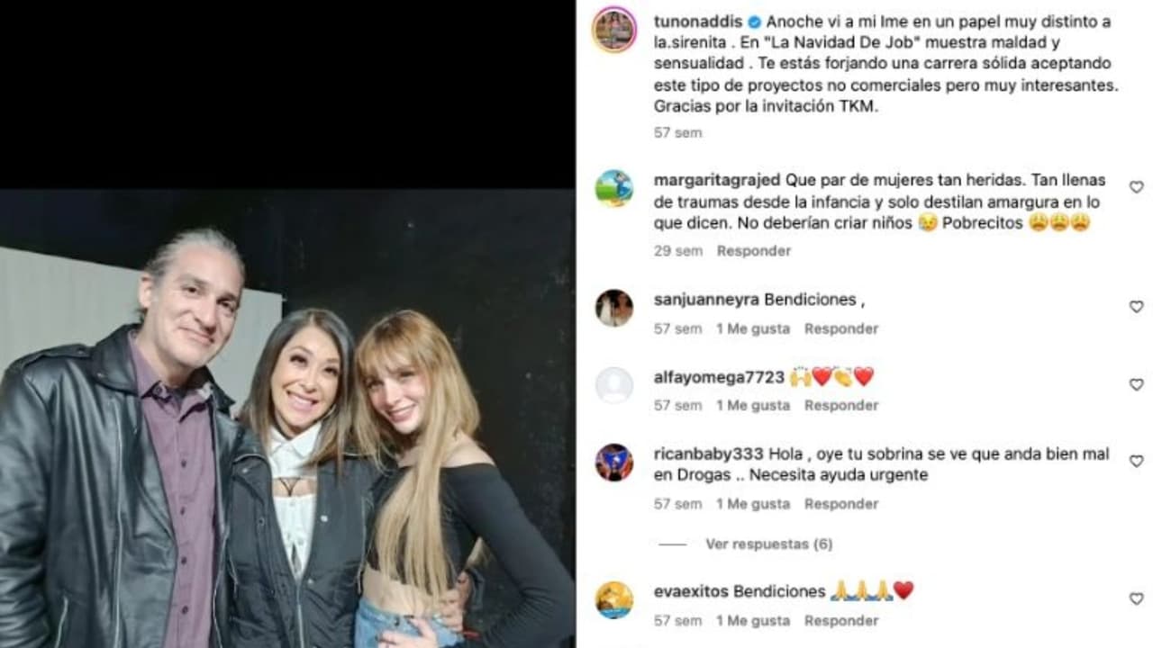 La conductora de televisión Addis Tuñón es tía de Imelda Tuñón, exnuera de Maribel Guardia.