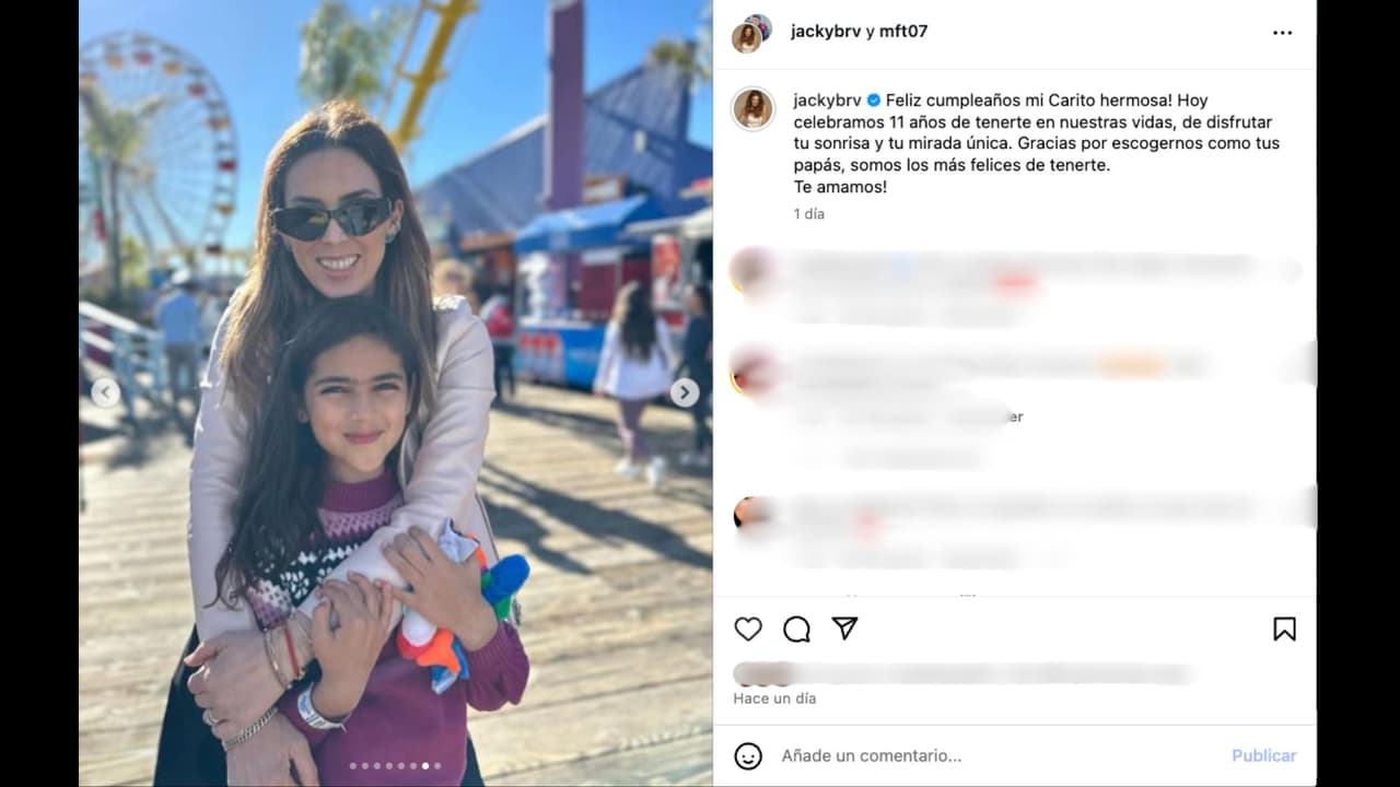 Jacky Bracamontes dedica emotivo mensaje de cumpleaño a su hija Caro