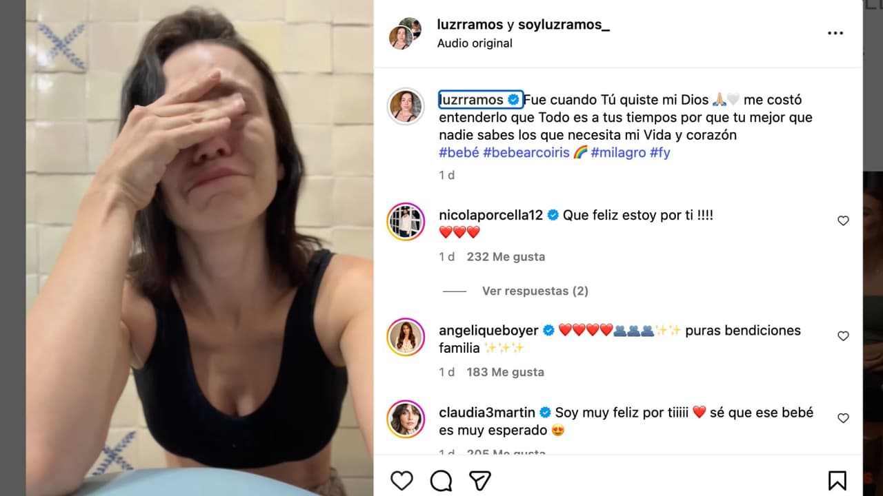 Luz Ramos publica video de cómo se enteró de su embarazo.