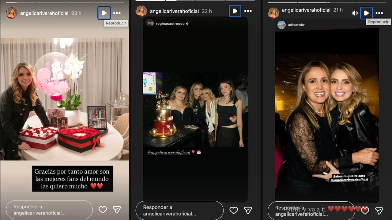 Angélica Rivera celebra su cumpleaños junto a sus hijas y así lo presumió en redes sociales