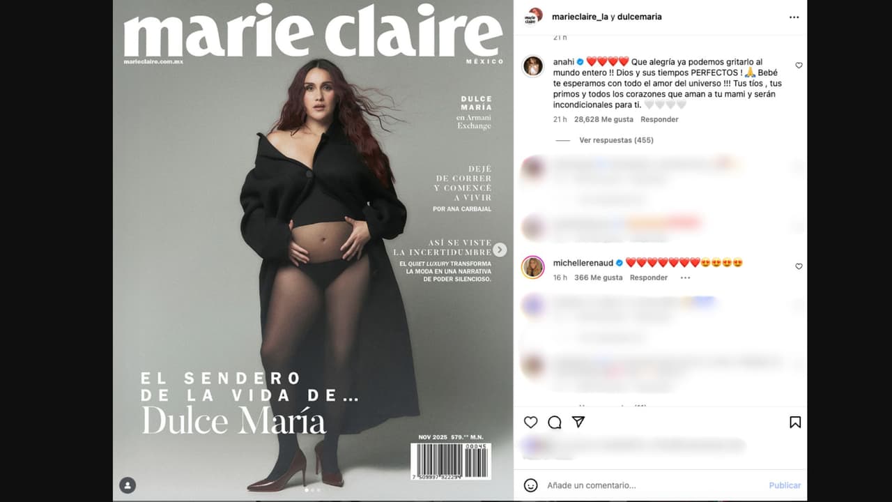 Anahí manda emotivo mensaje a Dulce María tras anunciar su embarazo