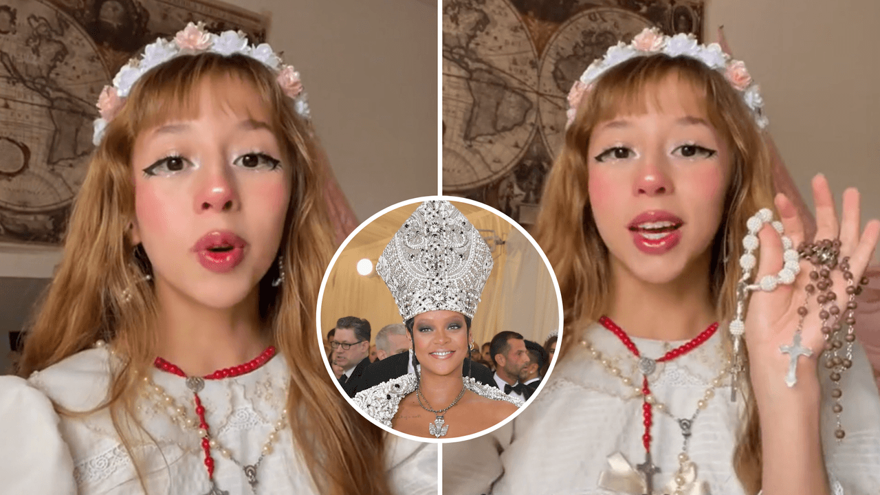 ‘Catholic aesthetic’: la moda de vestirse con elementos religiosos que divide opiniones en redes
