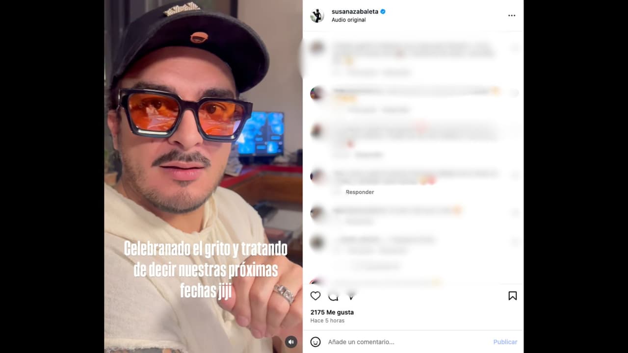 Ricardo Pérez estuvo en el festejo del 15 de septiembre junto a su pareja Susana Zabaleta