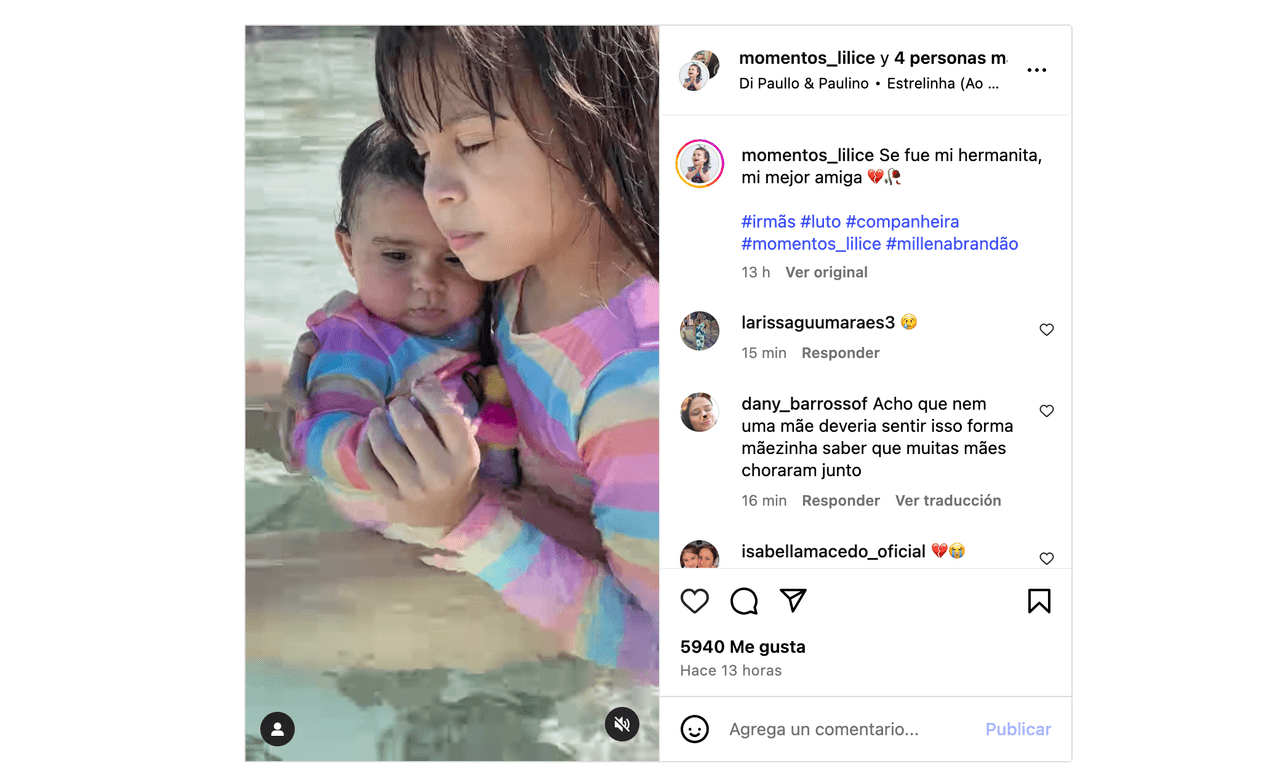 Muere querida actriz de telenovelas a los 11 años: su hermanita pequeña le dedica devastador mensaje entre lágrimas