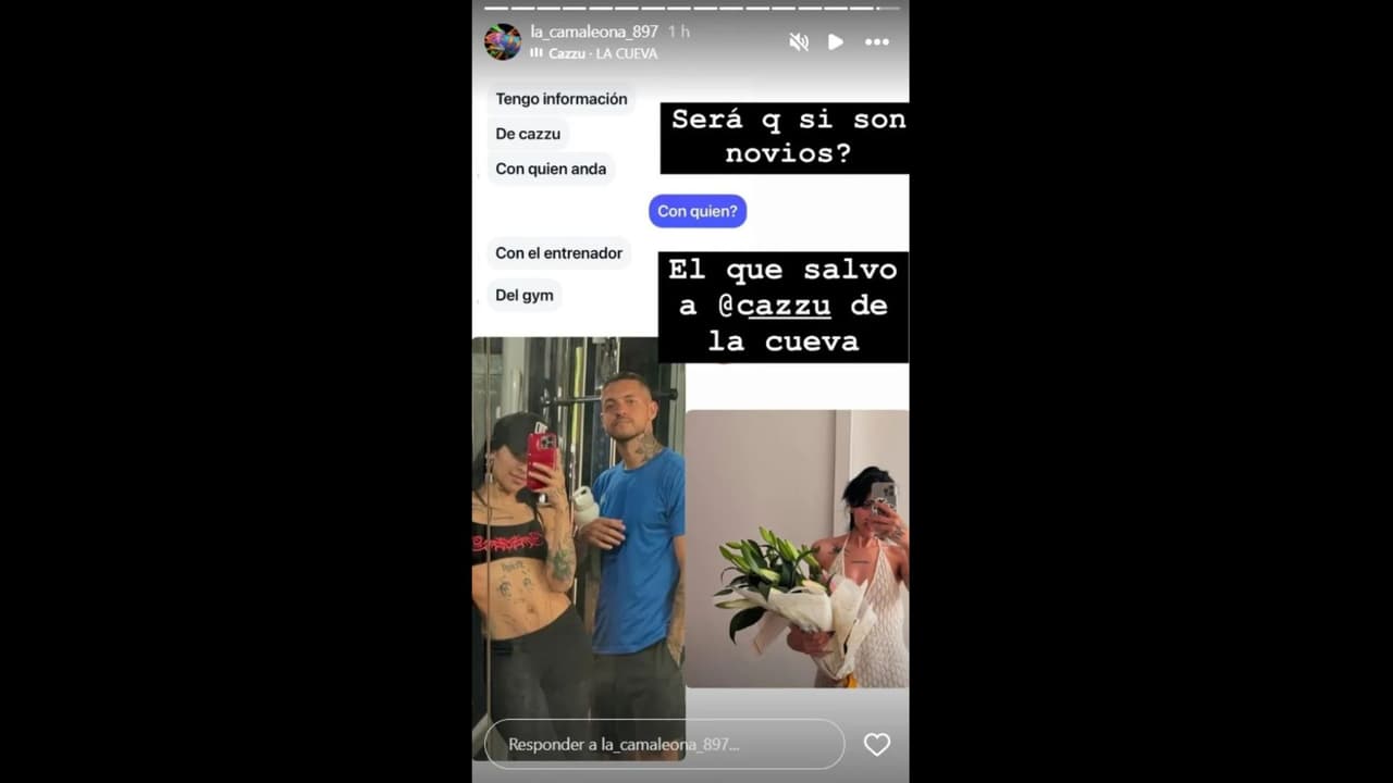 La cuenta de Instagram 'La Camaleona' compartió identidad del supuesto novio de Cazzu