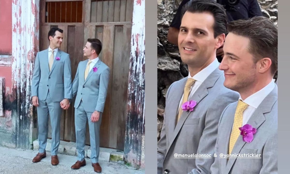 Dentro de los invitados a la boda de René Strickler estuvieron Grettell Valdéz con su hijo Santino