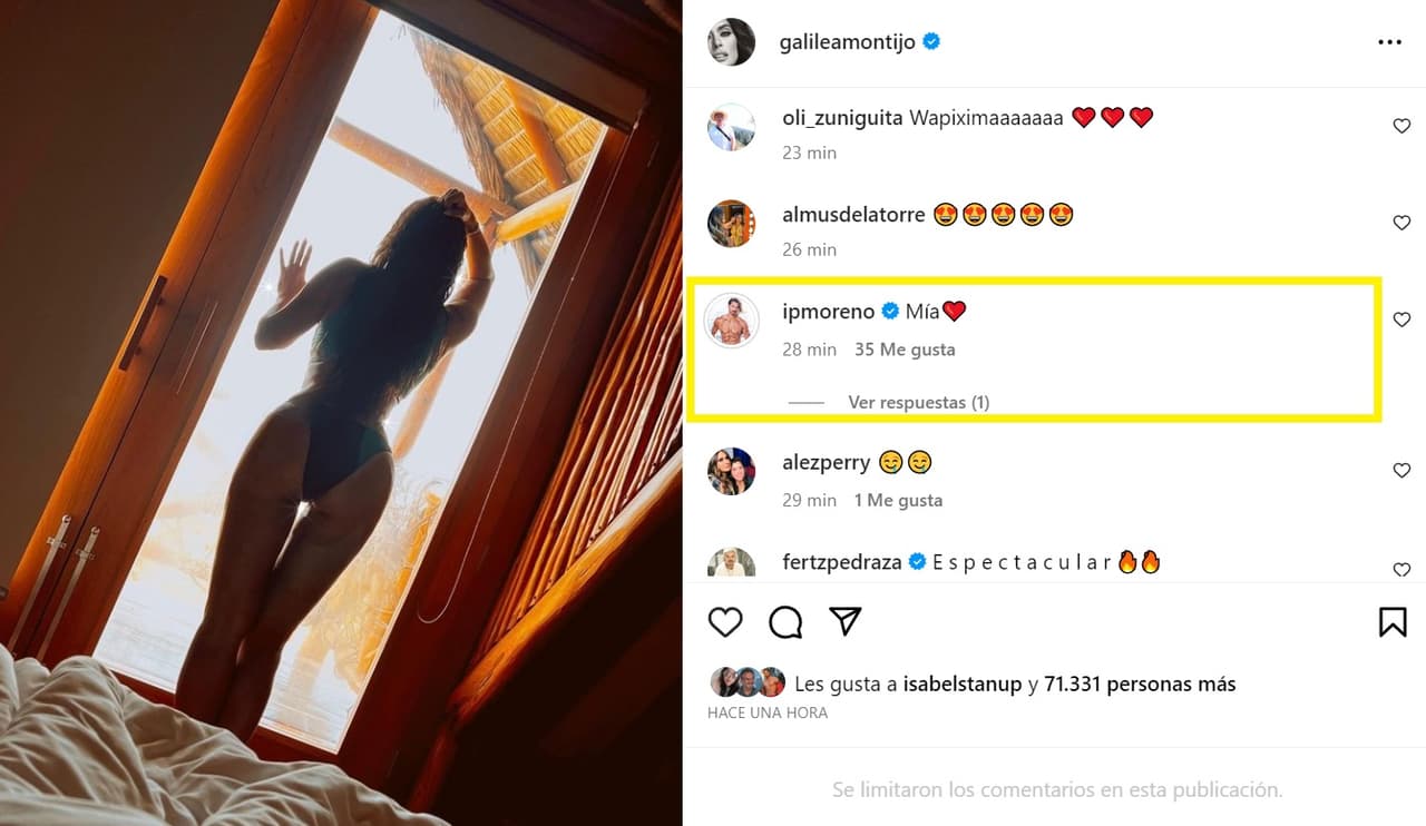 Isaac Moreno le lanzó un contundente piropo en Instagram