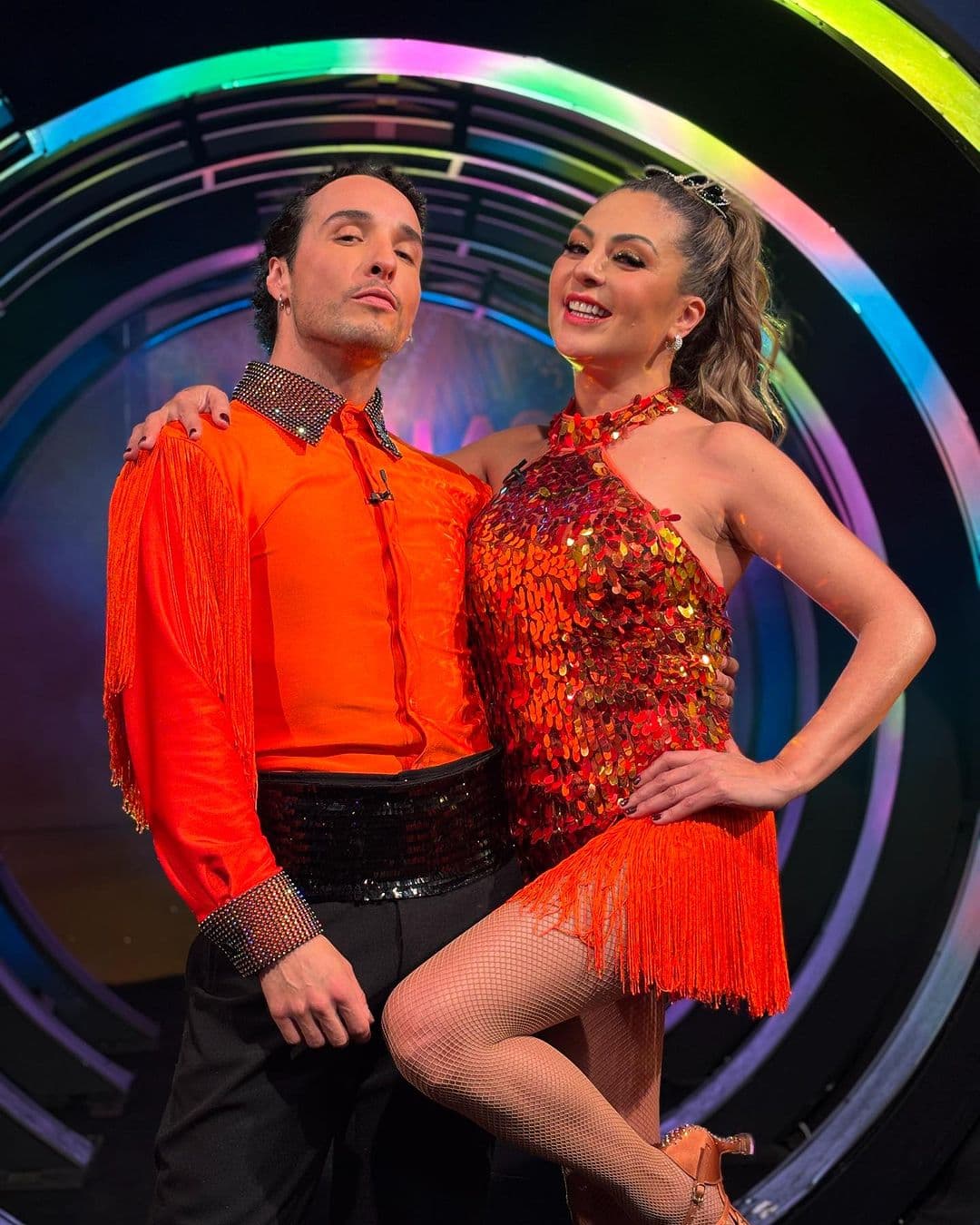 Mariana Ochoa y Jorge Anzaldo en Las Estrellas bailan en Hoy