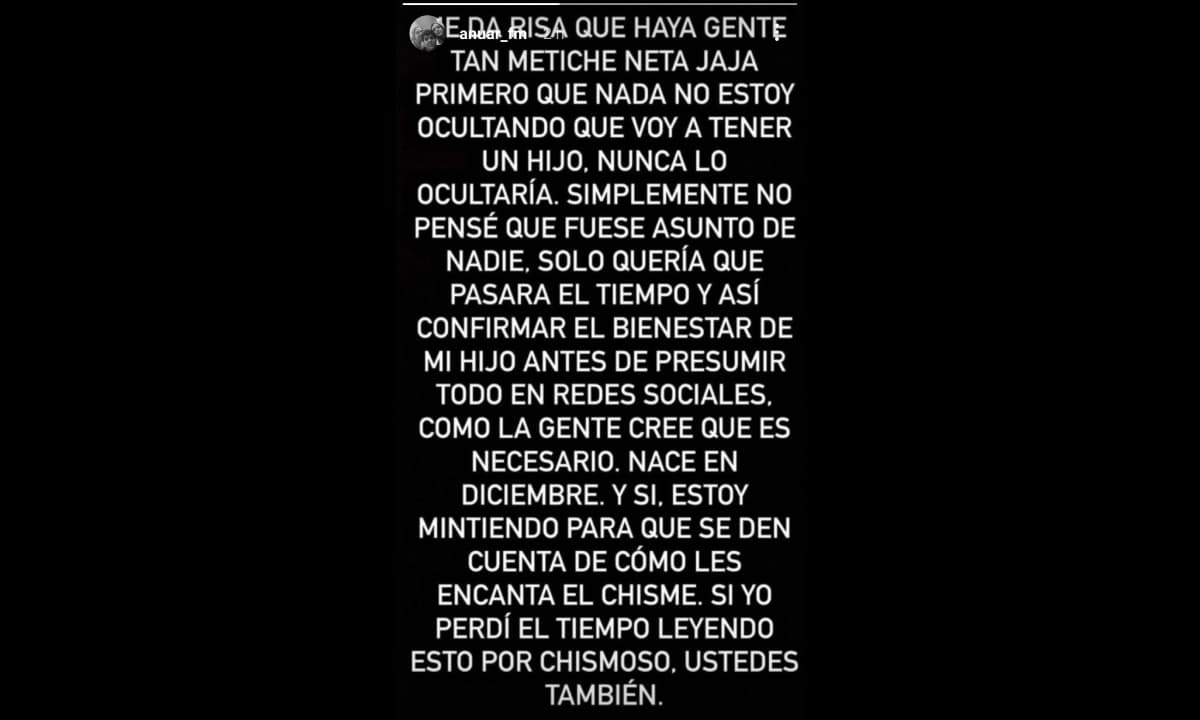 Anuar Fayad compartió una misterioro mensaje en Instagram