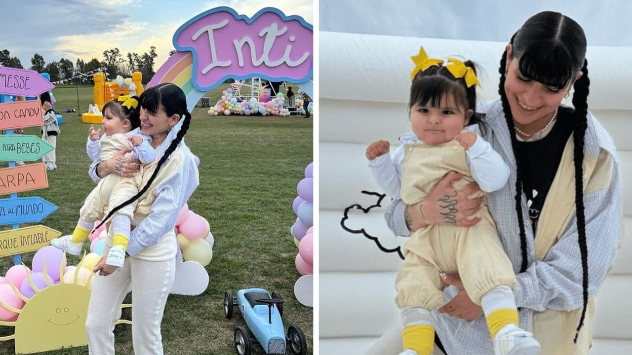 Así celebró Cazzu el primer cumpleaños de su hija Inti