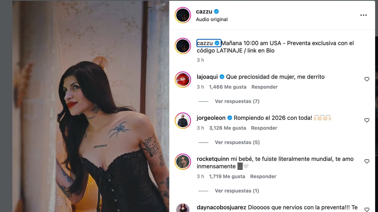 Cazzu anuncia gira por Estados Unidos.