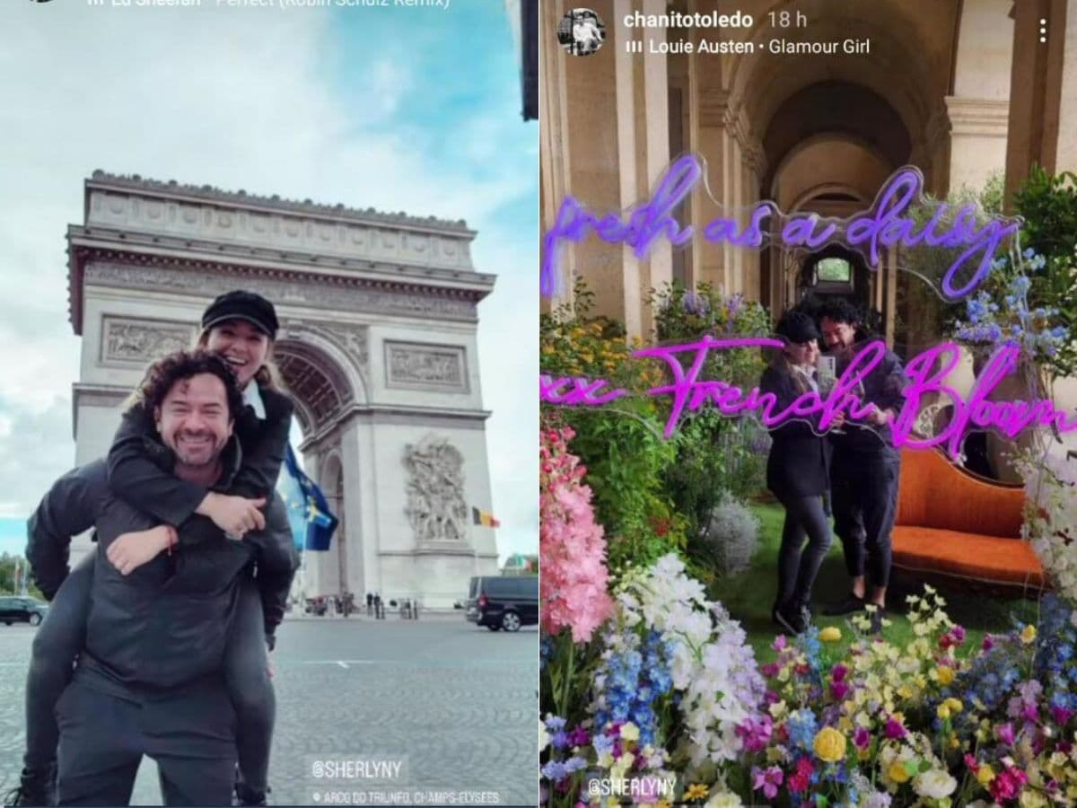 La actriz se dejó ver de lo más divertida con el político mexicano.