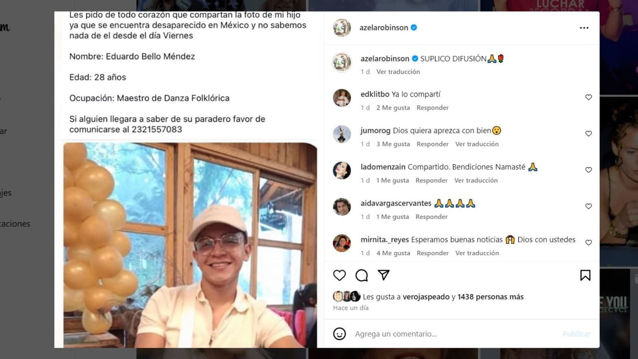 Azela Robinson desata preocupación al reportar la desaparición de un “hijo”. Aclara qué pasó.