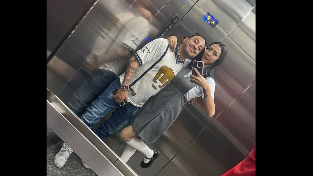 Luis Fernando Peña y su esposa Aly Noris se disfrazaron de Ulises y Renata de la película 'Amarte duele'