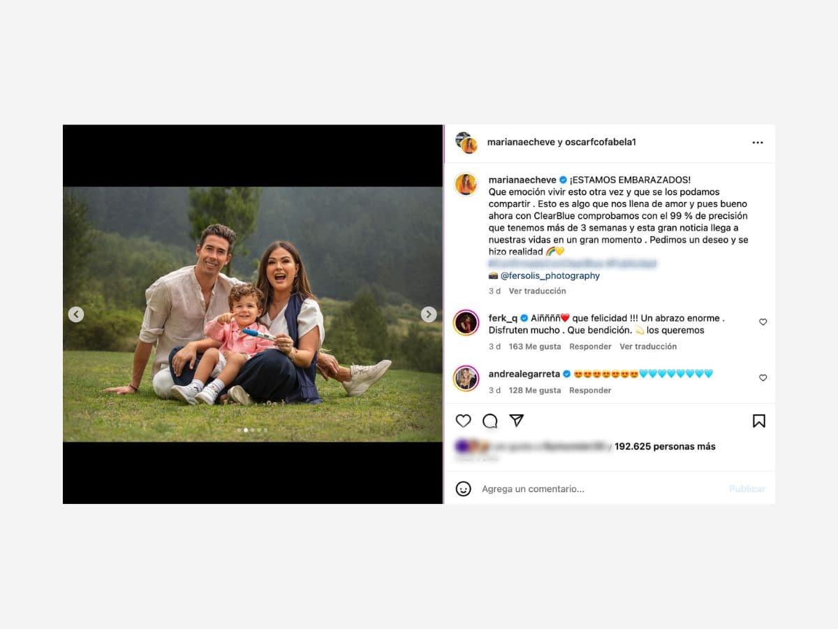 Mariana Echeverría será mamá por segunda ocasión.
