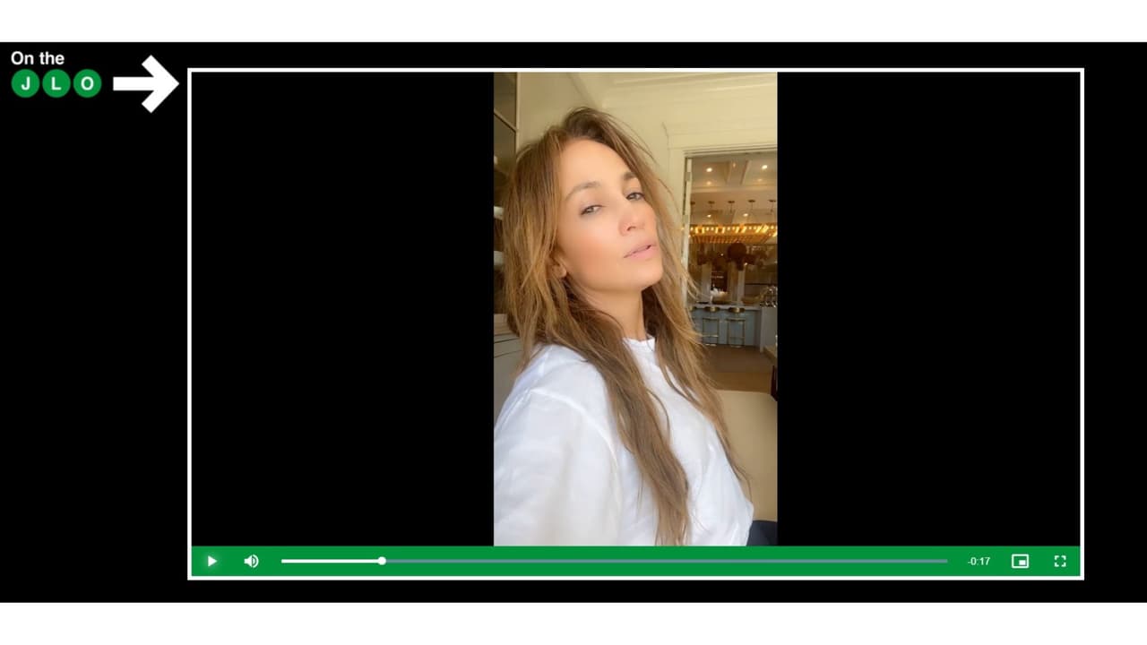 JLo se deja ver sin maquillaje cantando su nueva canción.