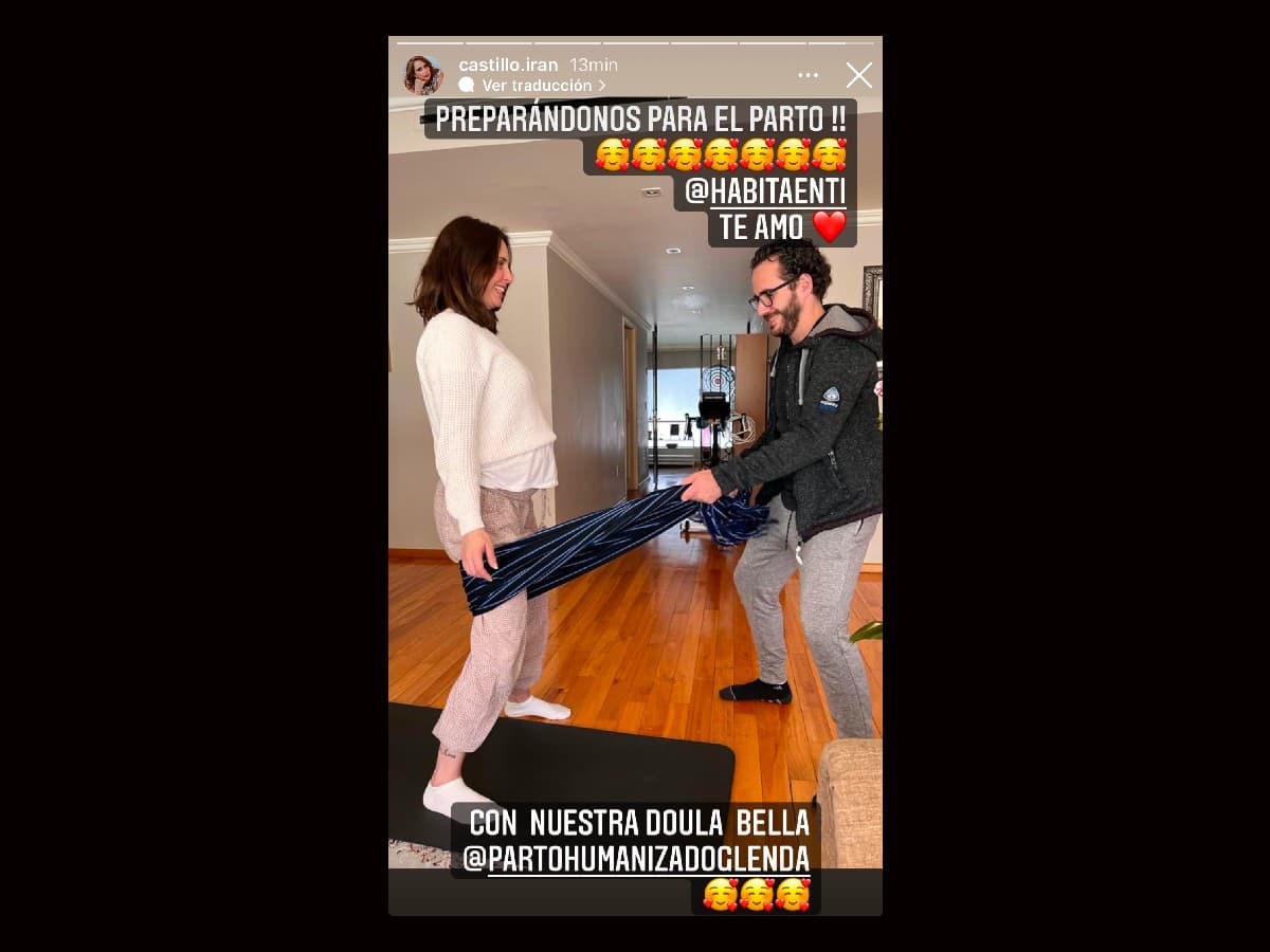 Irán Castillo muestra cómo se prepara para su parto