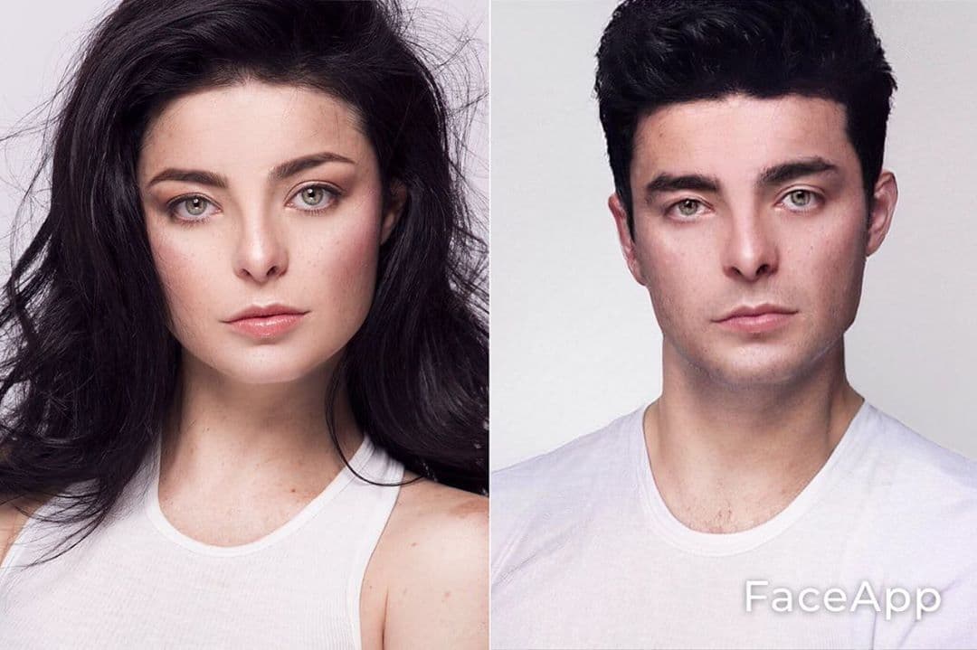 Violeta Isfel mostró el resultado de cómo se vería siendo mujer, aceptando que sería un tanto femenino. “Creo que sería un hombre bastante femenino, ¿qué opinan?”, indicó.