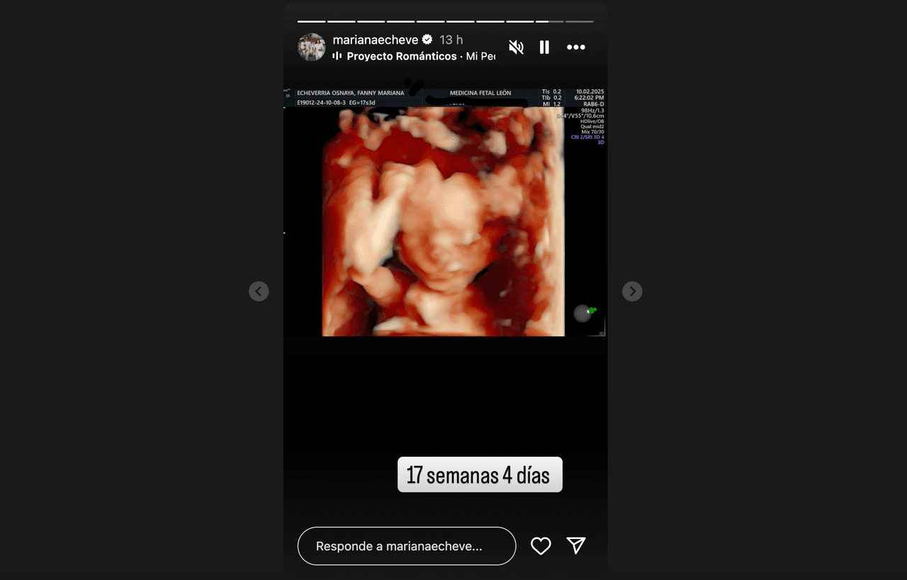 Mariana Echeverría presume la carita de su bebé