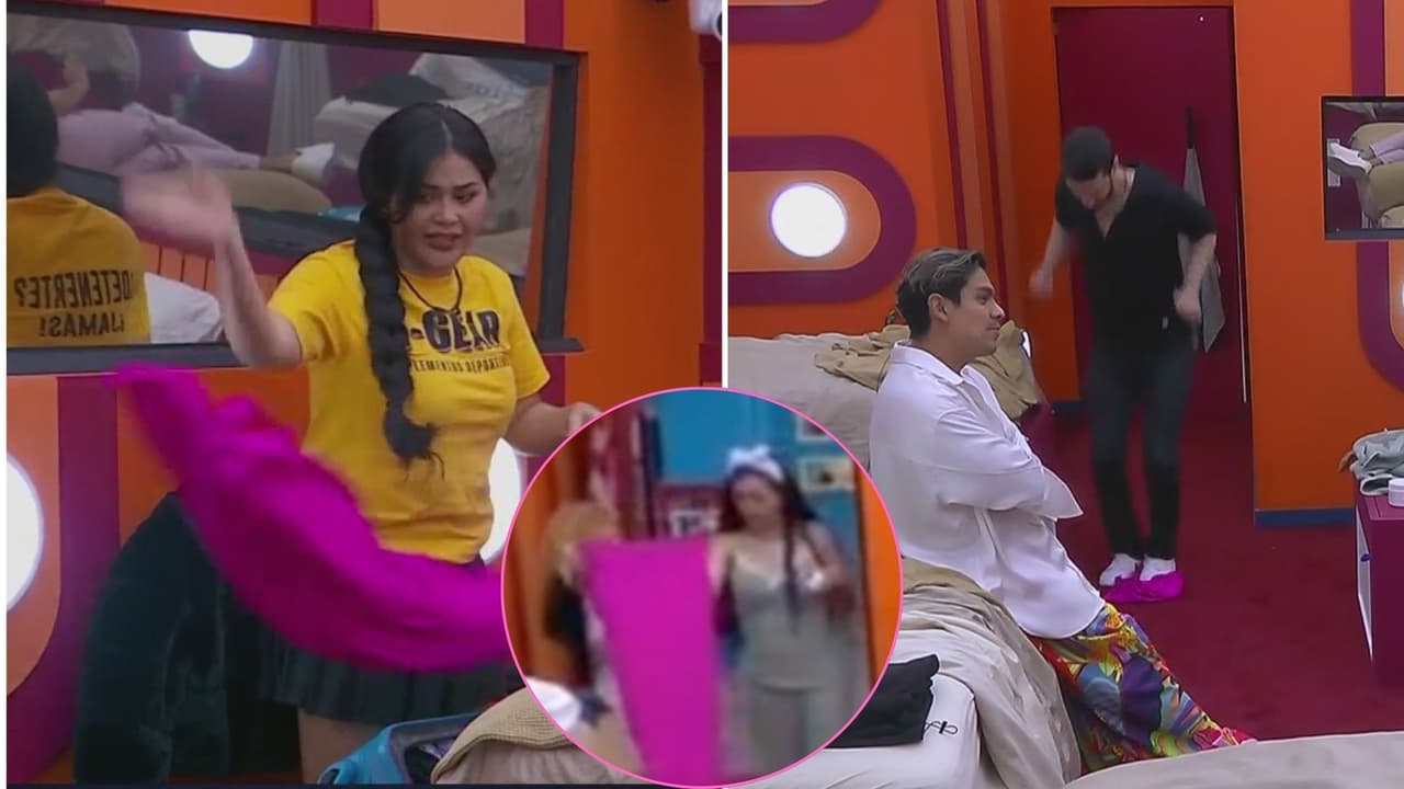 Gomita tira al suelo vestido que le regaló Briggitte tras pelea con Gala y hasta Adrián Marcelo lo pisoteó