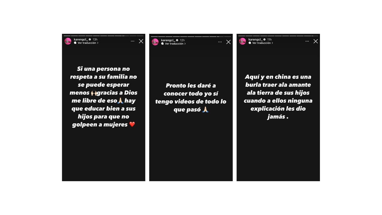 Karen Caro señala a Luis R. Conriquez de presuntamente golpearla.