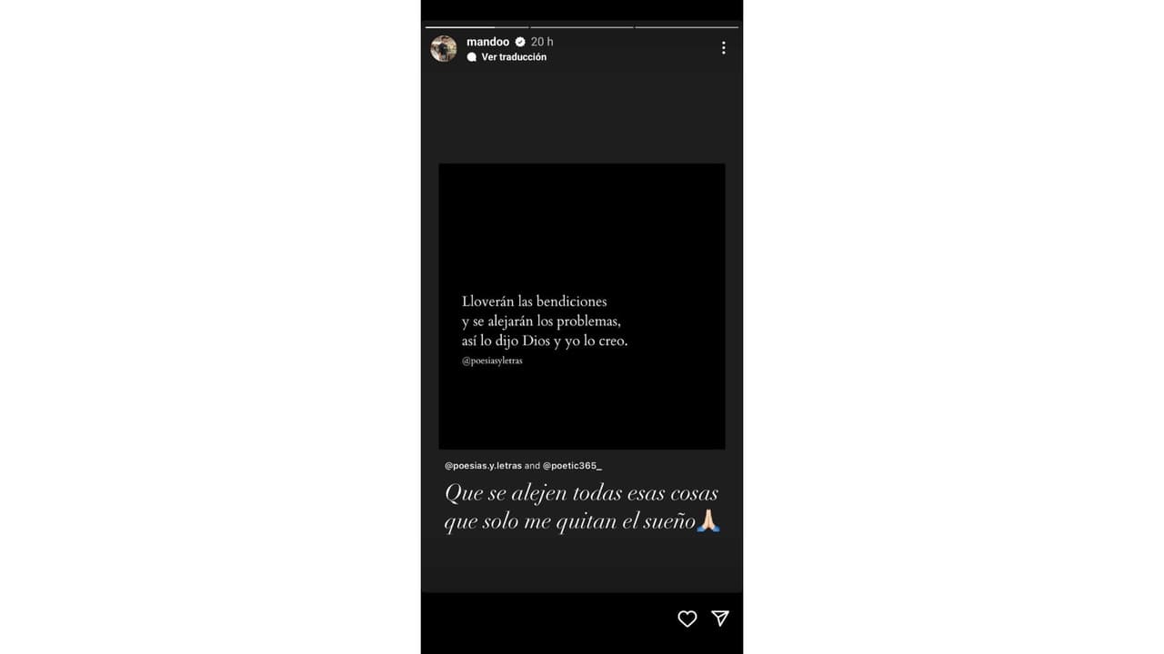 'Mando', de Yahritza y su Esencia, reveló que hay "cosas" que le quitan "el sueño".