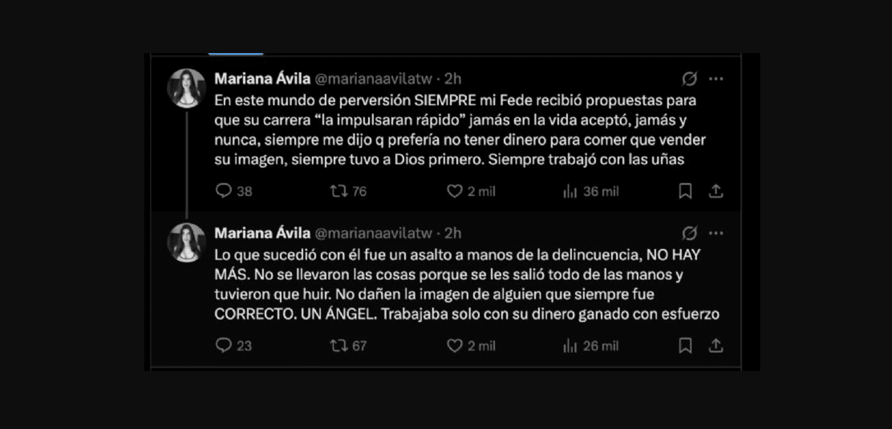 Mariana Ávila, devastada, hace súplica tras la muerte de su novio Fede Dorcaz: por fin, revela qué sucedió