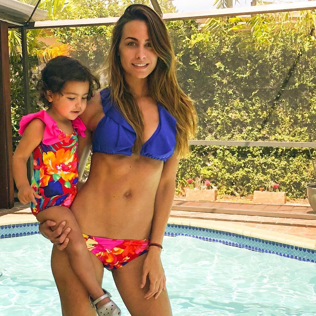 Odalys Ramírez y su hija Gia