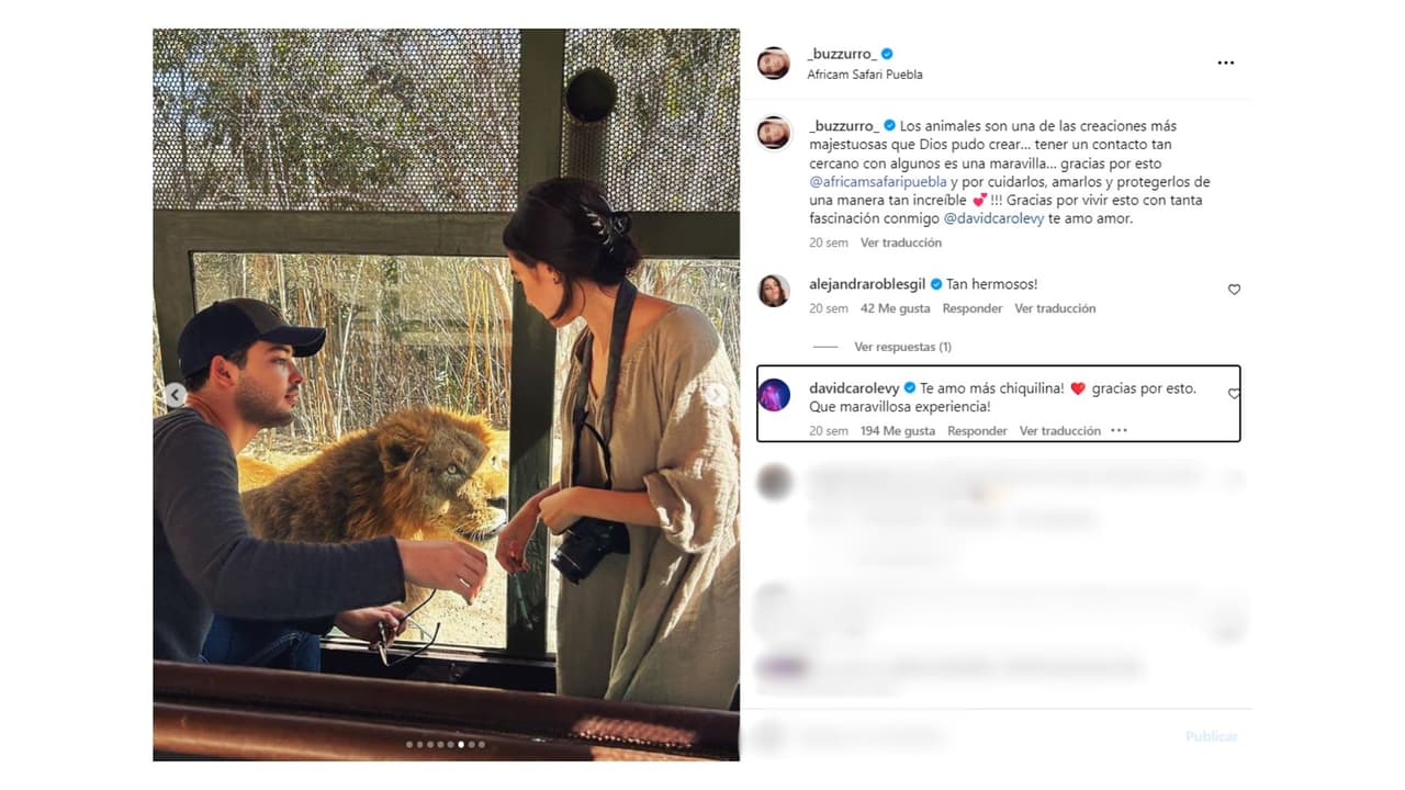 Esta es la única fotografía que Valentina Buzzurro conserva de su relación con David Caro Levy.