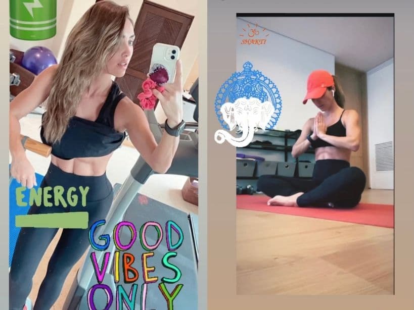 Anahí presume abdomen marcado y mini cintura tras dos embarazos.